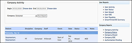 home health therapy software